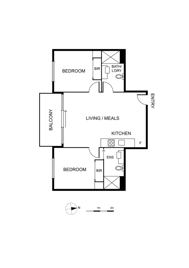 Floorplan of Homely apartment listing, 111/1 Moreland Street, Footscray VIC 3011