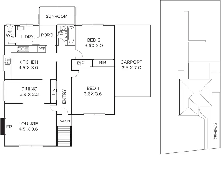 Floorplan of Homely house listing, 6 Milton Street, Ferntree Gully VIC 3156