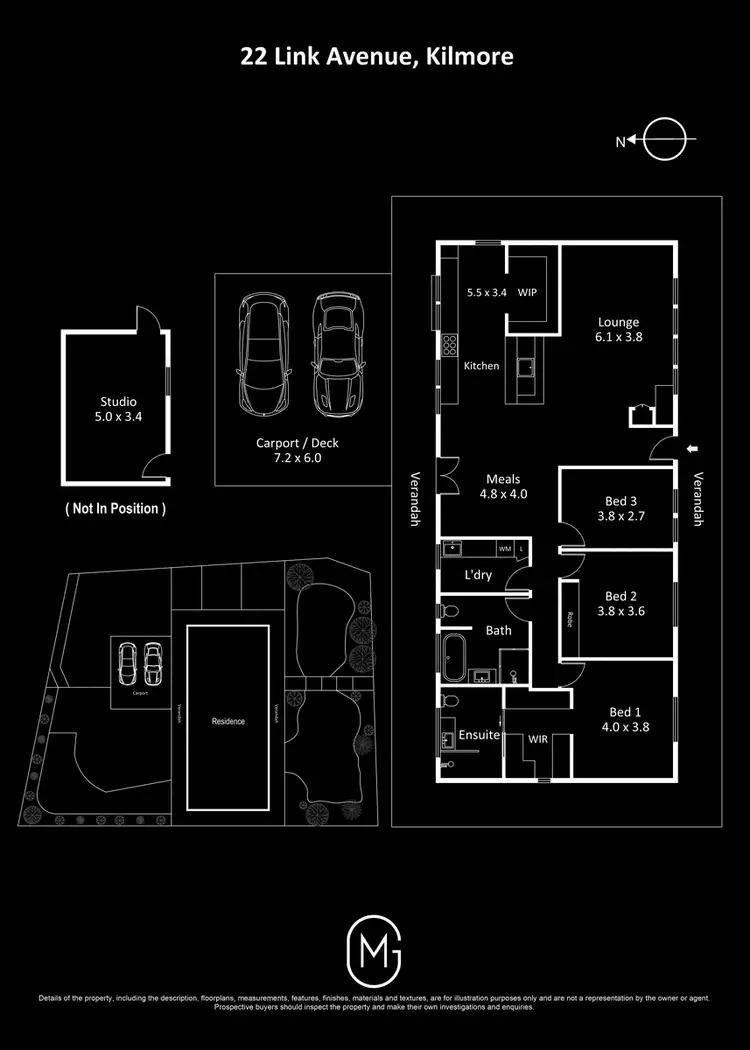 Floorplan of Homely house listing, 22 Link Avenue, Kilmore VIC 3764