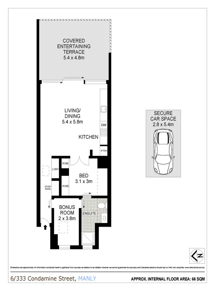 Floorplan of Homely apartment listing, 6/333 Condamine Street, Manly Vale NSW 2093