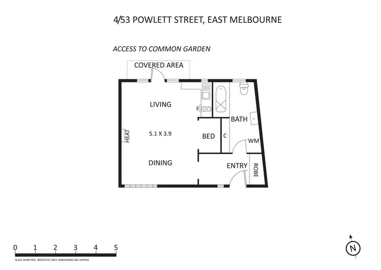 Floorplan of Homely apartment listing, 4/53 Powlett Street, East Melbourne VIC 3002