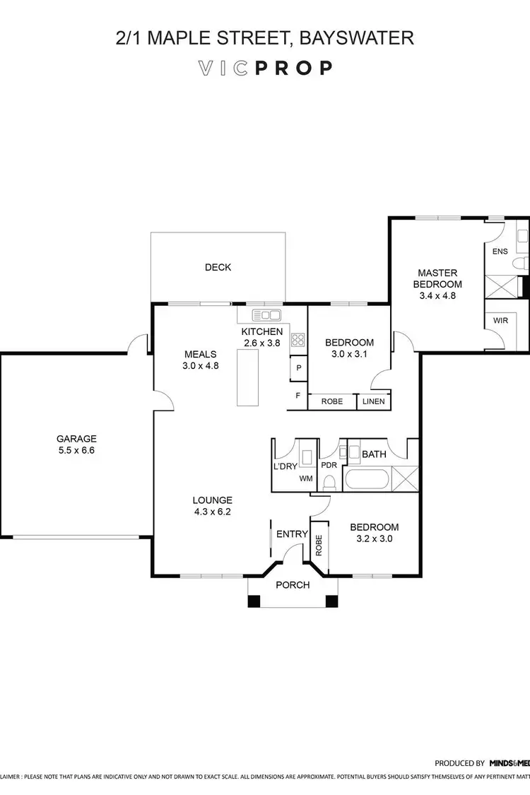 Floorplan of Homely unit listing, 2/1 Maple Street, Bayswater VIC 3153