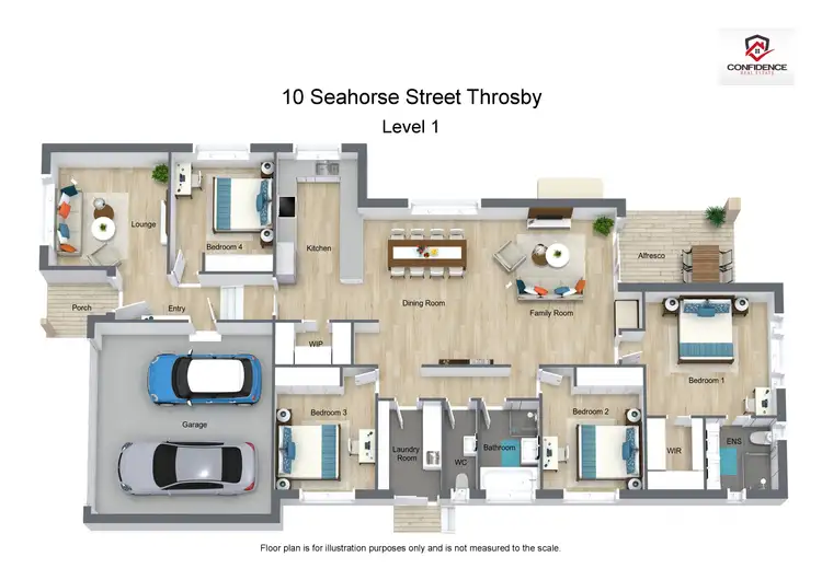 Floorplan of Homely house listing, 10 Seahorse Street, Throsby ACT 2914