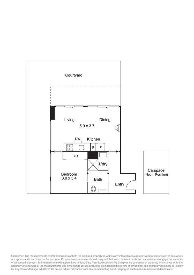 Floorplan of Homely apartment listing, G04/126 Brighton Road, Ripponlea VIC 3185