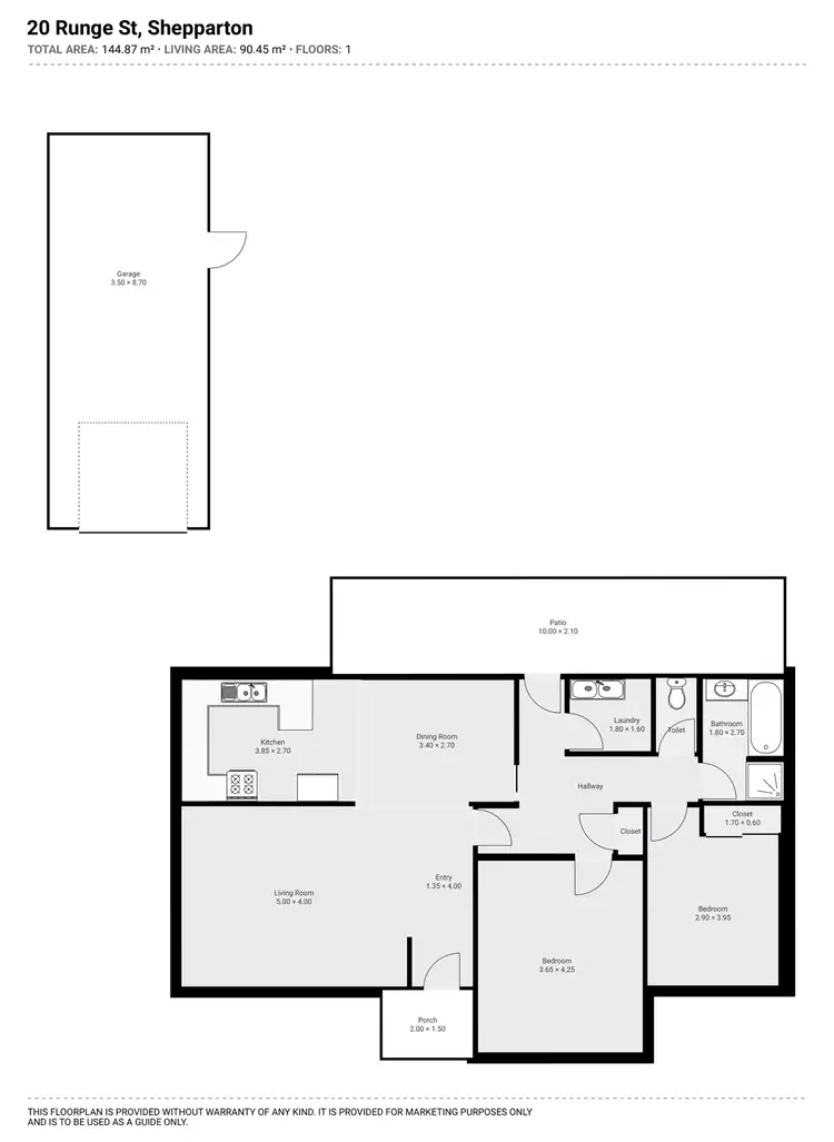 Floorplan of Homely house listing, 20 Runge Street, Shepparton VIC 3630