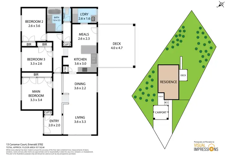 Floorplan of Homely house listing, 13 Carramar Court, Emerald VIC 3782