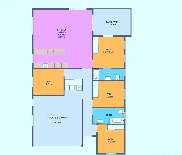 Floorplan of Homely house listing, 5 Brodie Drive, Gracemere QLD 4702