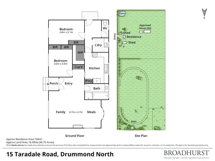 Floorplan of Homely house listing, 15 Taradale Road, Drummond North VIC 3446