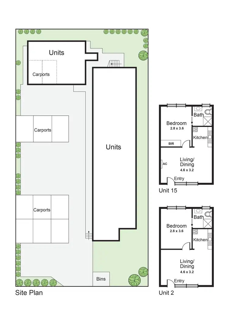 Floorplan of Homely block of units listing, 1-15/82 Gardenvale Road, Gardenvale VIC 3185