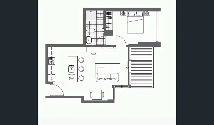 Floorplan of Homely apartment listing, 1614/218 A'Beckett Street, Melbourne VIC 3000