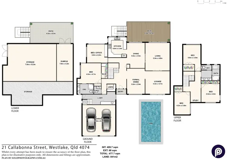Floorplan of Homely house listing, 21 Callabonna Street, Westlake QLD 4074