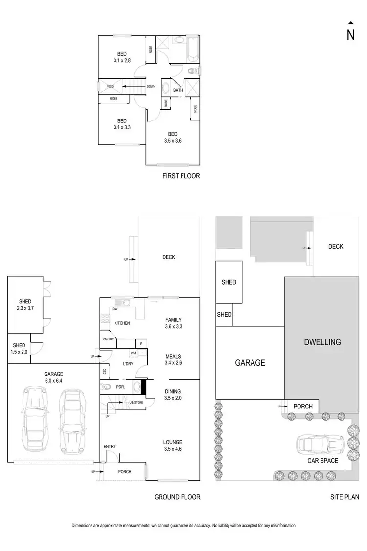 Floorplan of Homely townhouse listing, 1/307 Canterbury Road, Ringwood VIC 3134