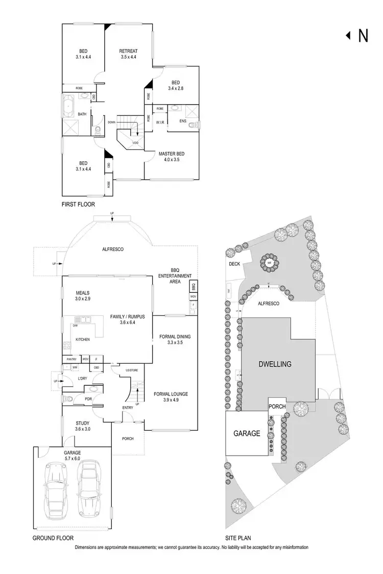 Floorplan of Homely house listing, 5 Mulsanne Way, Donvale VIC 3111