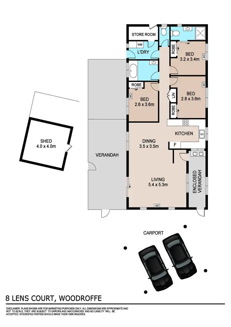 Floorplan of Homely house listing, 8 Lens Court, Woodroffe NT 830