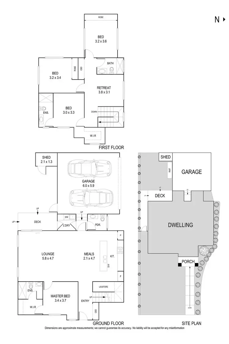 Floorplan of Homely townhouse listing, 1/351 High Street, Templestowe Lower VIC 3107