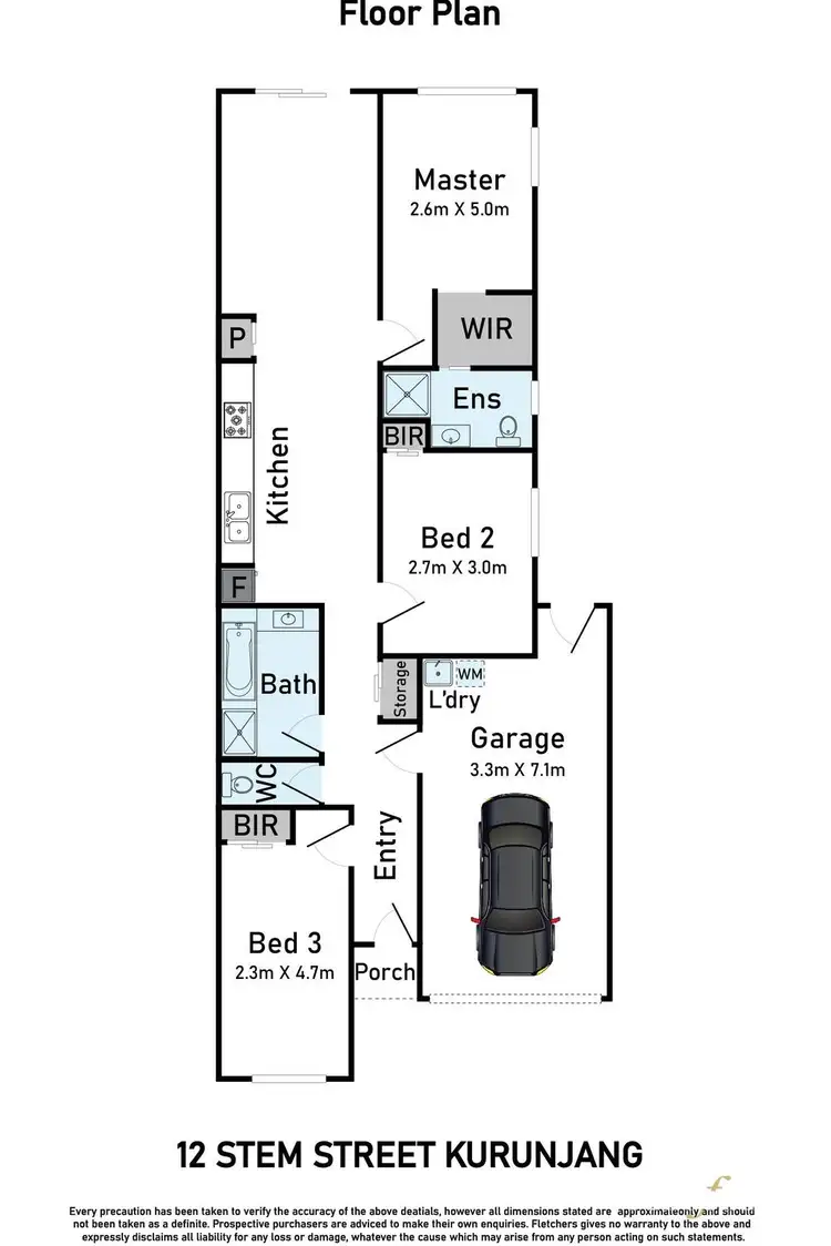 Floorplan of Homely house listing, 12 Stem Street, Kurunjang VIC 3337