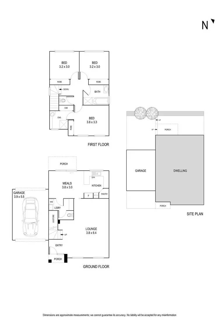 Floorplan of Homely house listing, 2/5 Bayley Grove, Doncaster VIC 3108