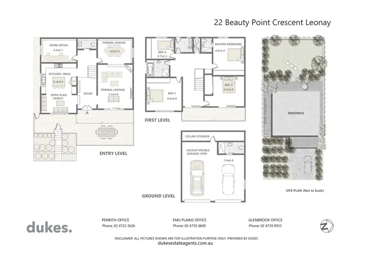 Floorplan of Homely house listing, 22 Beauty Point Crescent, Leonay NSW 2750