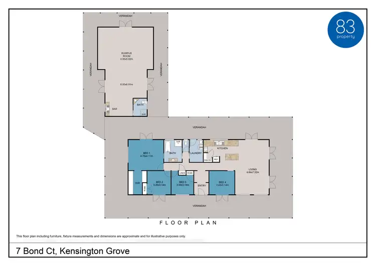 Floorplan of Homely house listing, 7 Bond Court, Kensington Grove QLD 4341