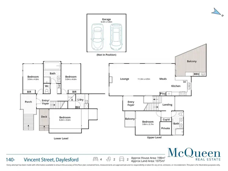 Floorplan of Homely house listing, 140 Vincent Street, Daylesford VIC 3460