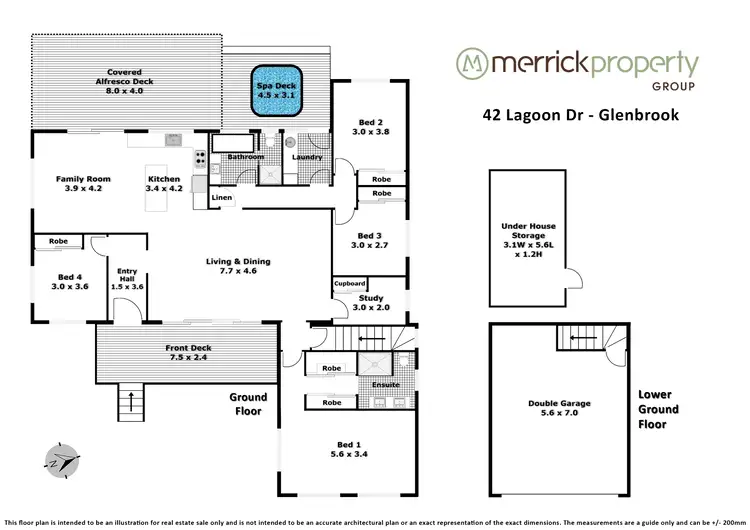 Floorplan of Homely house listing, 42 Lagoon Drive, Glenbrook NSW 2773