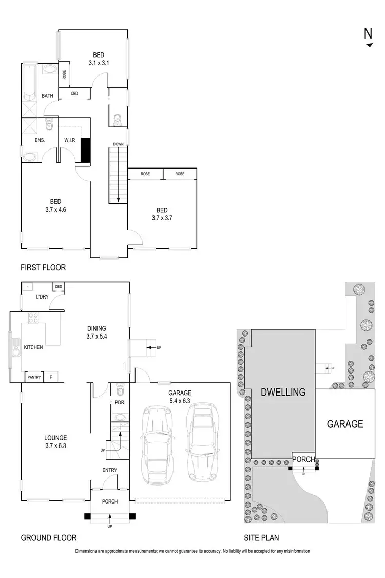 Floorplan of Homely townhouse listing, 1/42 Russell Crescent, Doncaster East VIC 3109