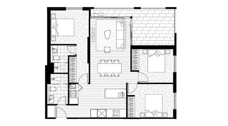 Floorplan of Homely apartment listing, E503/200 Sydney Road, Coburg VIC 3058