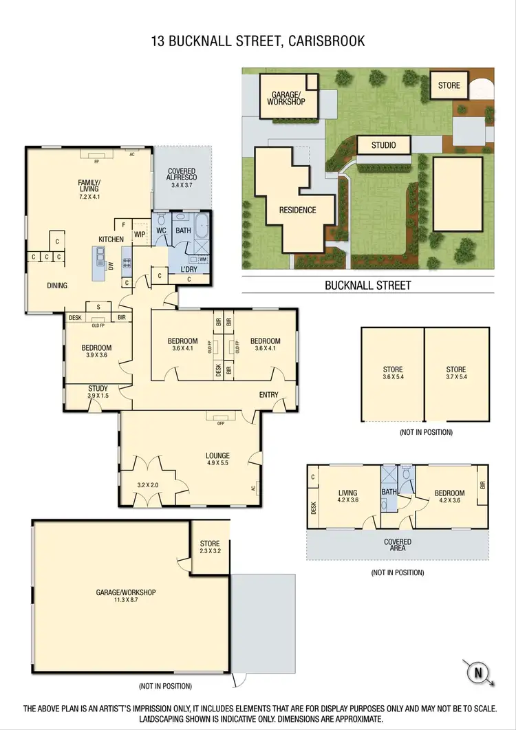 Floorplan of Homely house listing, 13 Bucknall Street, Carisbrook VIC 3464