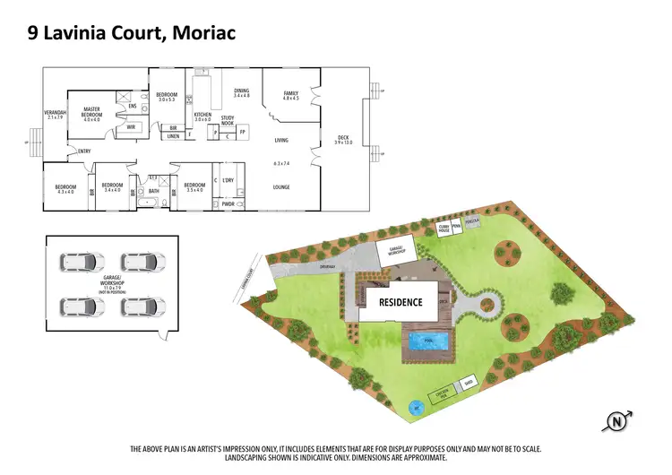 Floorplan of Homely house listing, 9 Lavinia Court, Moriac VIC 3240