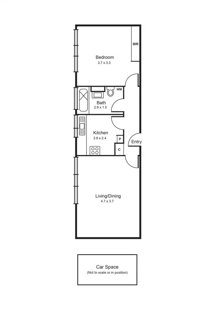 Floorplan of Homely apartment listing, 16/1 Wrexham Road, Windsor VIC 3181