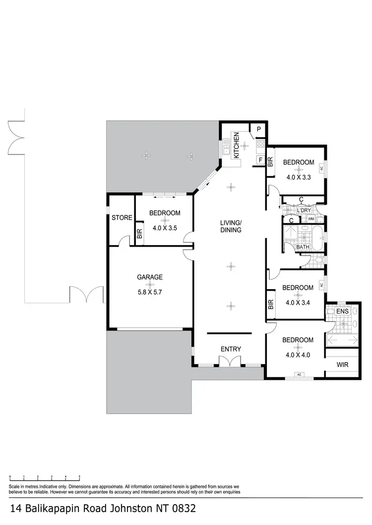 Floorplan of Homely land listing, 14 Balikpapan Court, Johnston NT 832