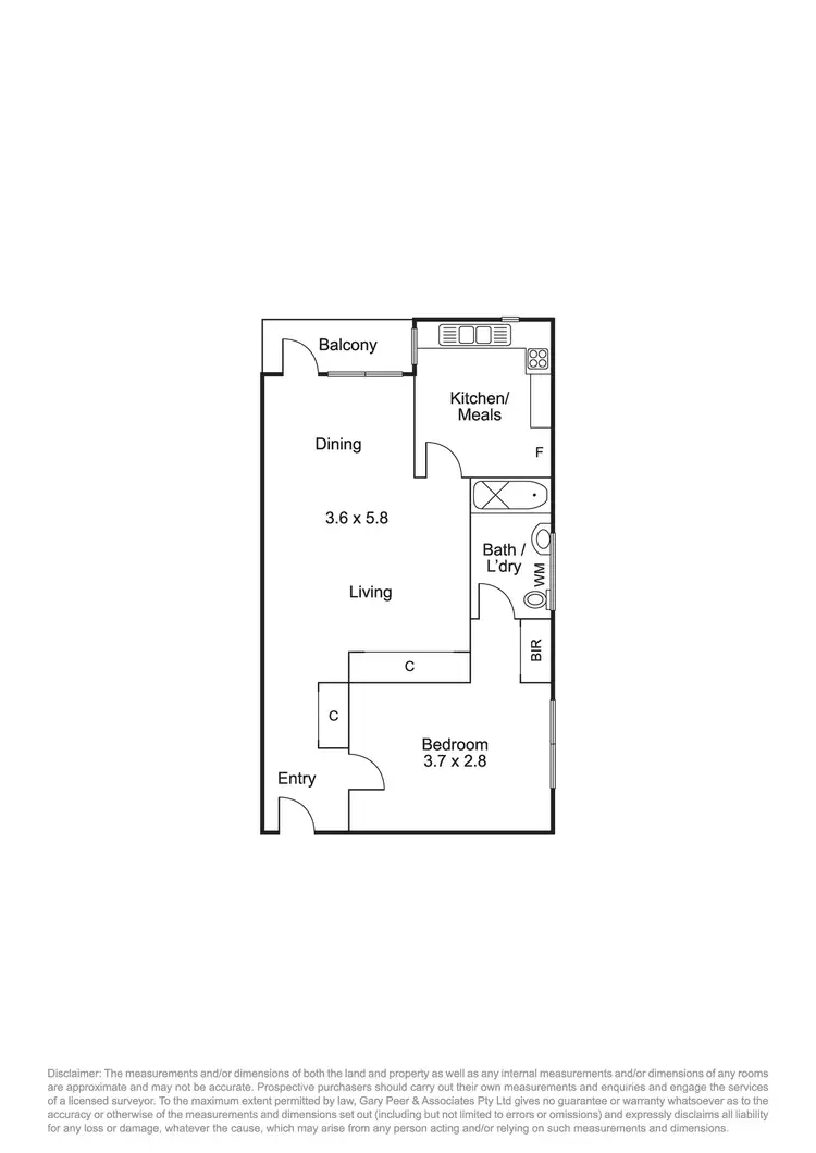 Floorplan of Homely apartment listing, 10/207 Canterbury Road, St Kilda West VIC 3182