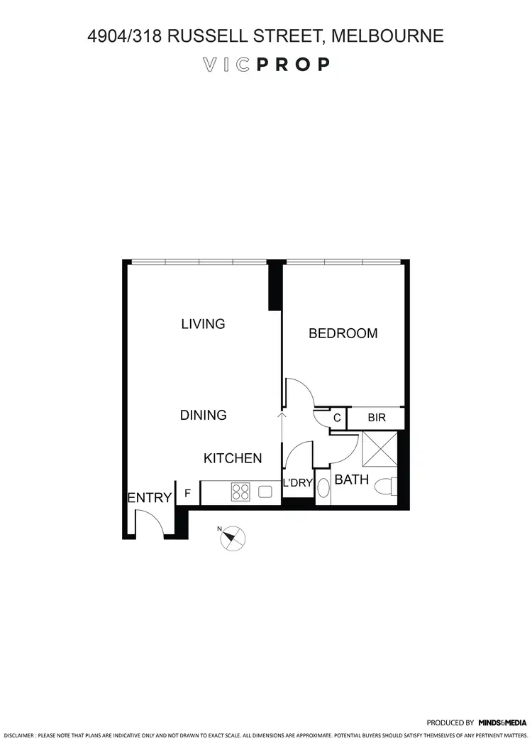Floorplan of Homely apartment listing, 4904/318 Russell Street, Melbourne VIC 3000