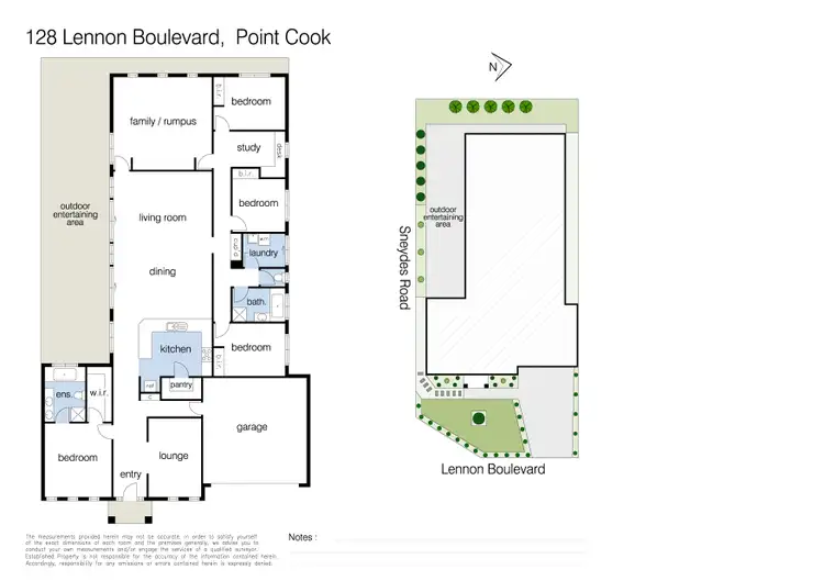 Floorplan of Homely house listing, 128 Lennon Boulevard, Point Cook VIC 3030