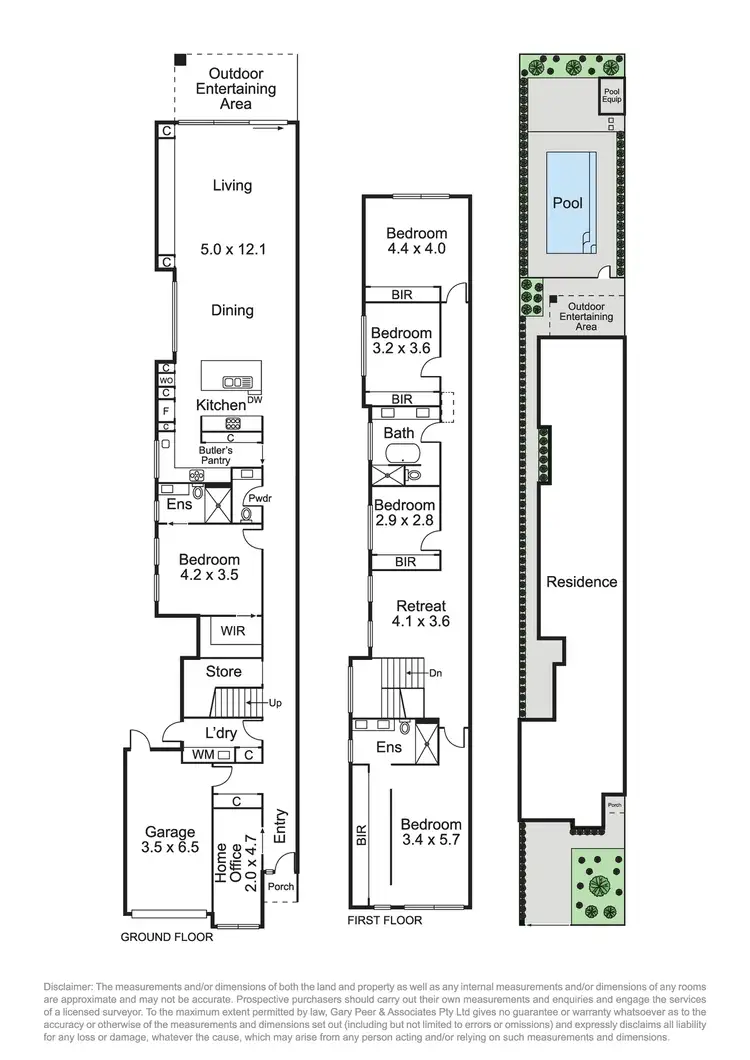 Floorplan of Homely townhouse listing, 43a Snowdon Avenue, Caulfield VIC 3162
