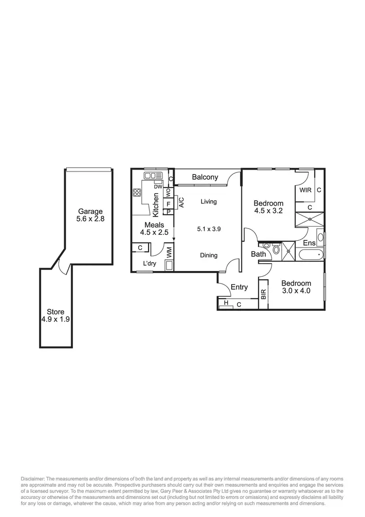 Floorplan of Homely apartment listing, 13/26 Hughenden Road, St Kilda East VIC 3183