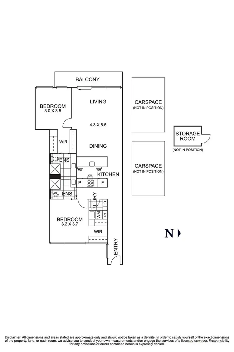 Floorplan of Homely apartment listing, 304/200 Foote Street, Templestowe VIC 3106