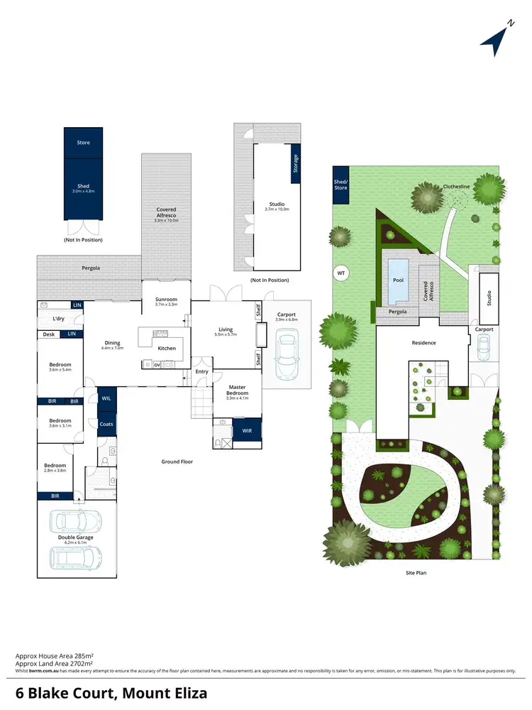 Floorplan of Homely house listing, 6 Blake Court, Mount Eliza VIC 3930