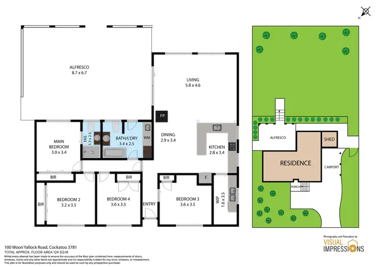 Floorplan of Homely house listing, 100 Woori Yallock Road, Cockatoo VIC 3781