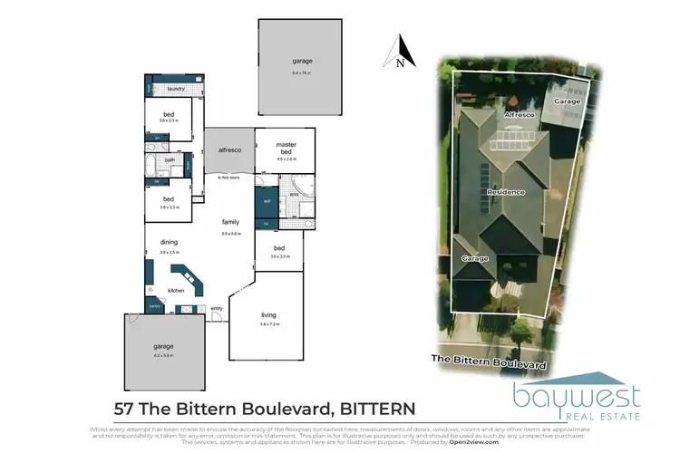 Floorplan of Homely house listing, 57 The Bittern Boulevard, Bittern VIC 3918