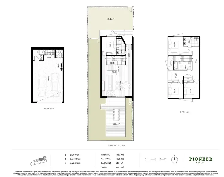 Floorplan of Homely townhouse listing, 1 Paterson Street, Croydon North VIC 3136