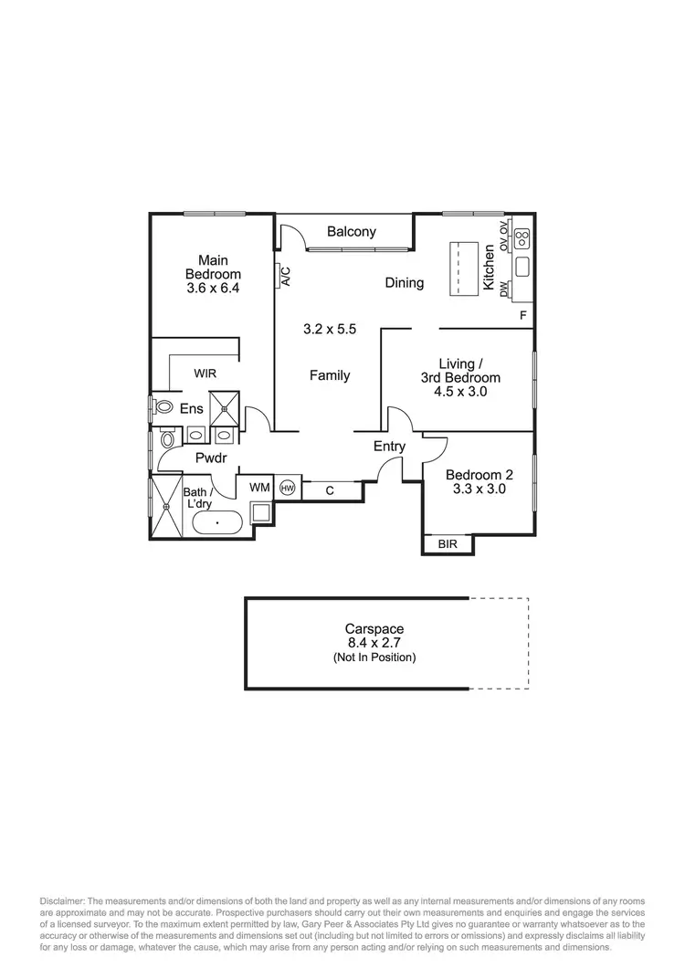 Floorplan of Homely apartment listing, 1/384 Orrong Road, Caulfield North VIC 3161