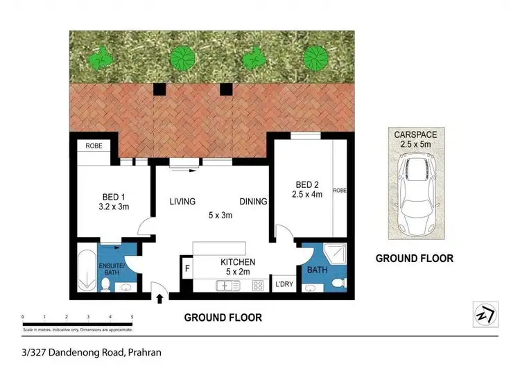 Floorplan of Homely apartment listing, 3/327 Dandenong Road, Prahran VIC 3181