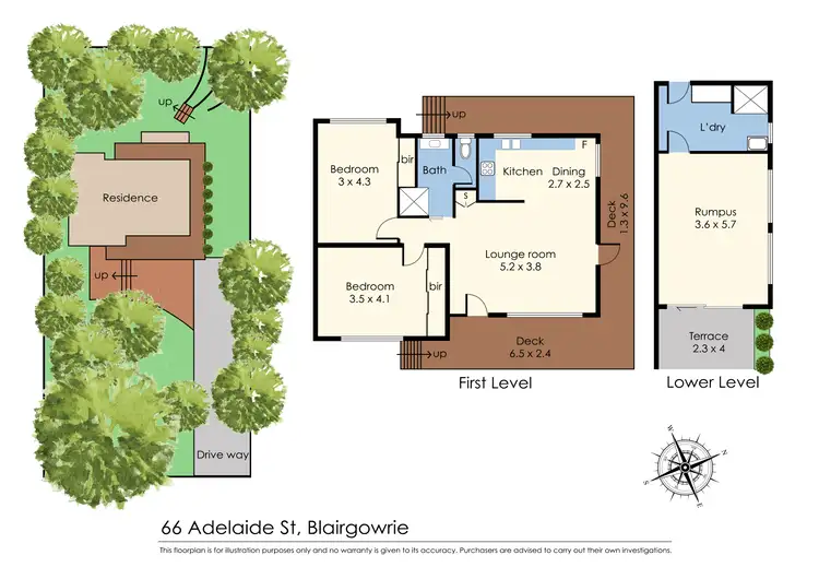 Floorplan of Homely house listing, 66 Adelaide Street, Blairgowrie VIC 3942