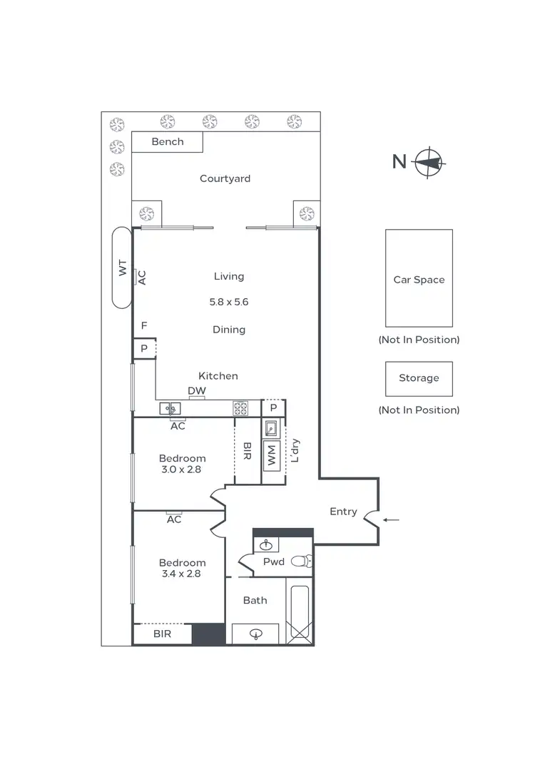 Floorplan of Homely apartment listing, 3/83 Asling Street, Brighton VIC 3186