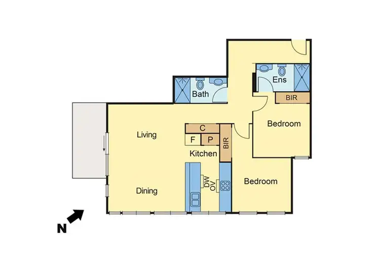 Floorplan of Homely apartment listing, 12/863 Doncaster Road, Doncaster East VIC 3109
