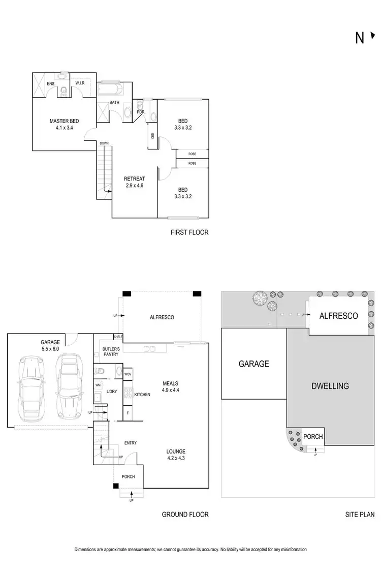 Floorplan of Homely townhouse listing, 2/15 Derreck Avenue, Bulleen VIC 3105
