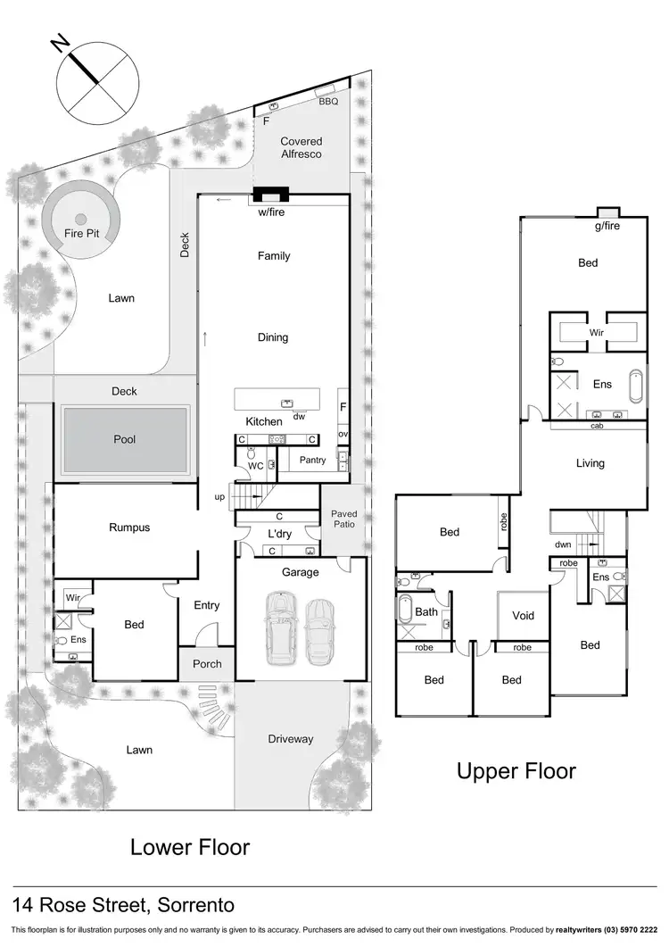 Floorplan of Homely house listing, 14 Rose Street, Sorrento VIC 3943