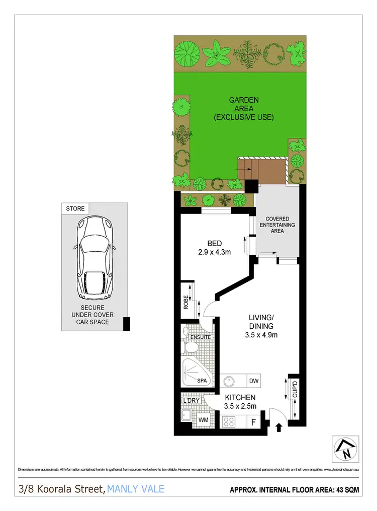 Floorplan of Homely apartment listing, 3/8 Koorala Street, Manly Vale NSW 2093