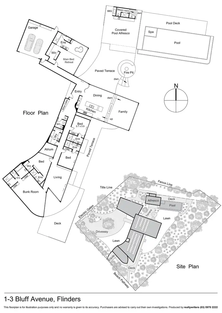Floorplan of Homely house listing, 1-3 Bluff Avenue, Flinders VIC 3929